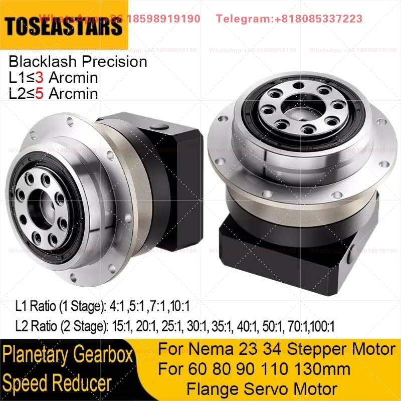 Planetary Gearbox Reducer Nema 23 34 - Precyzyjny reduktor z przekładnią śrubową, okrągły